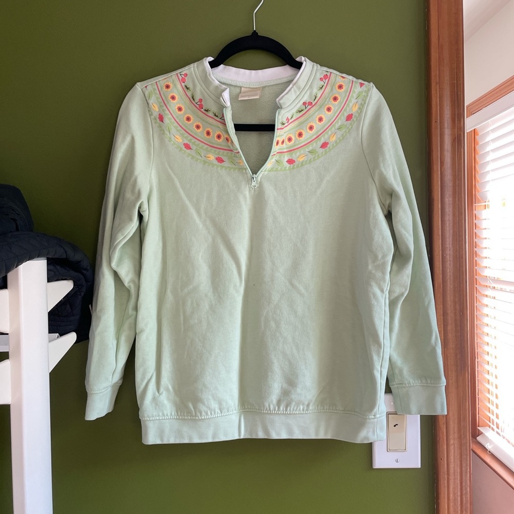 Light green top